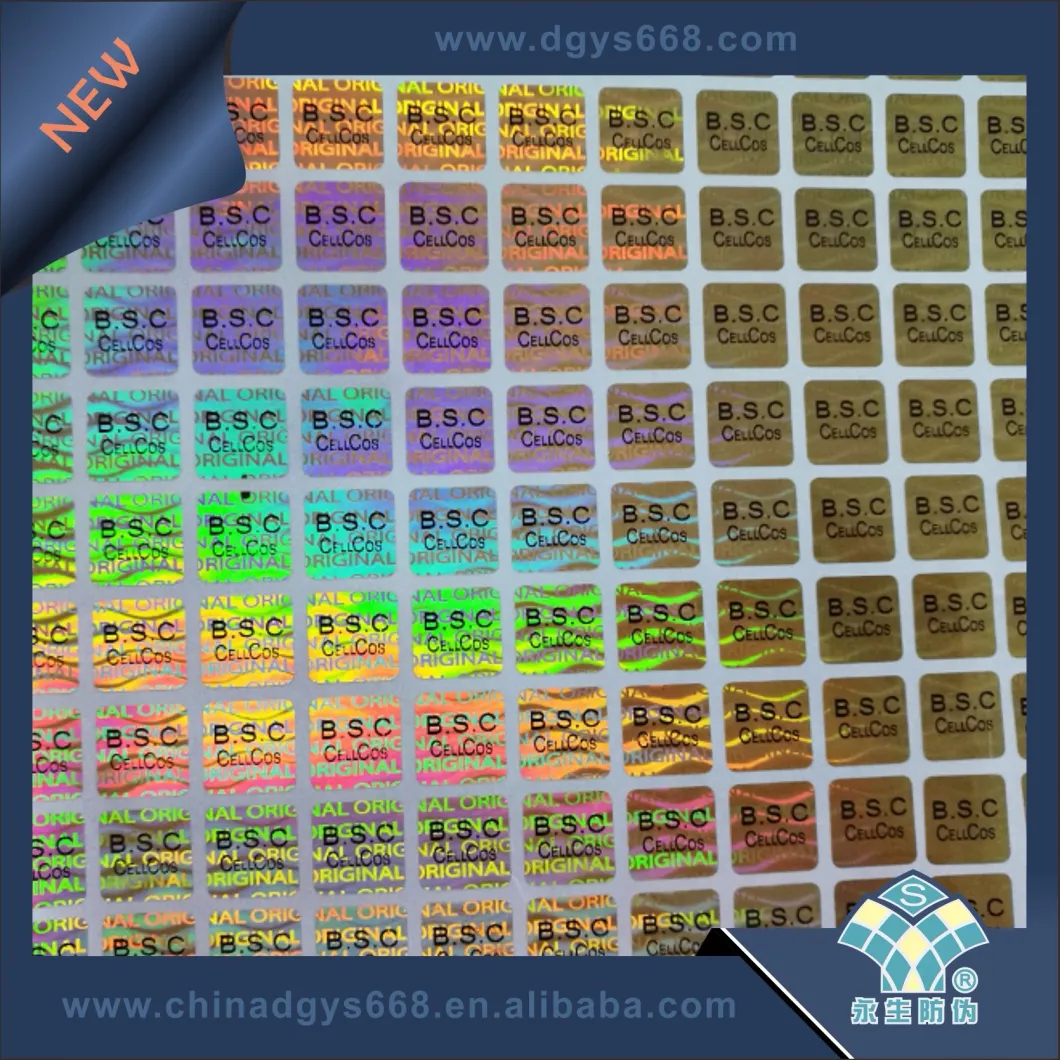 Custom Design Hologram Sticker in Sheet