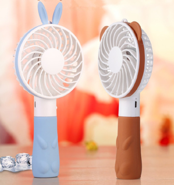 Mini fan USB chargeable cooler coffee color