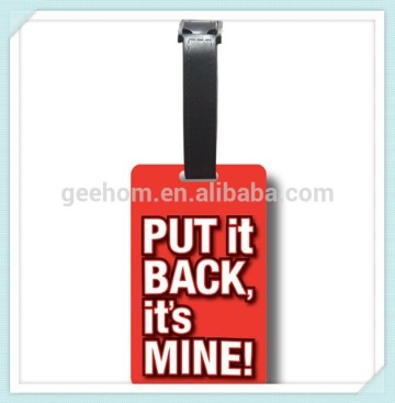 pvc luggage tag custom luggage tag standard size pvc luggage tag