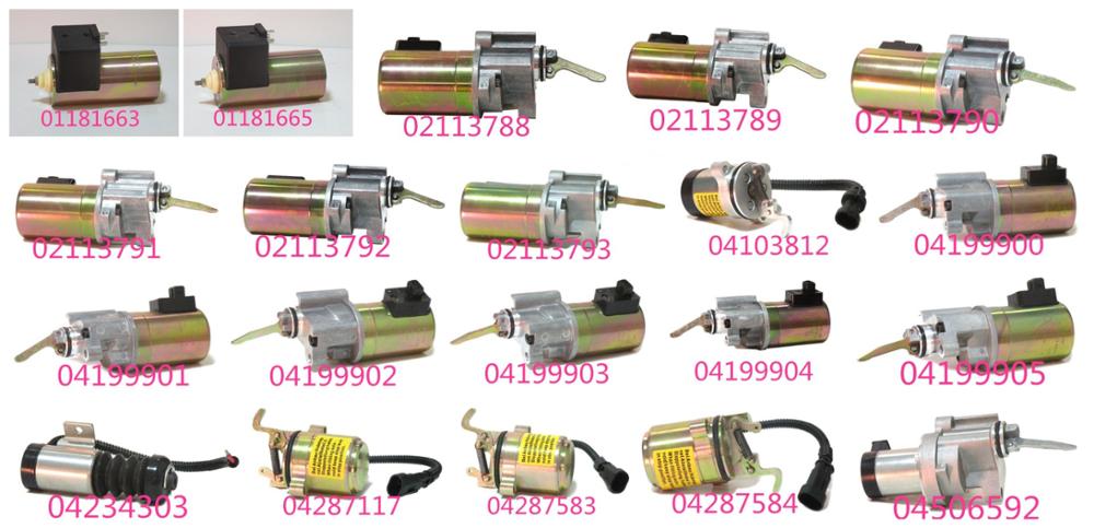 Deutz diesel engine parts BF L912 913 solenoid 01181663