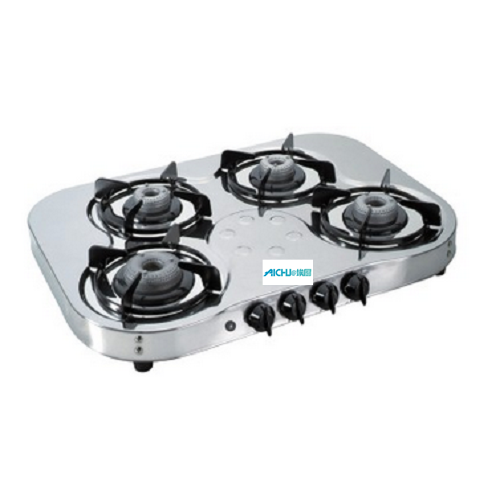 4 quemadores SS Gas Stove Auto Ignition