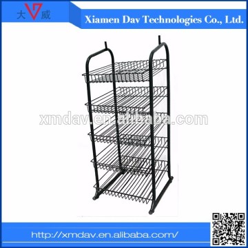 Shoe store display racks candy display rack / showroom display with wheels