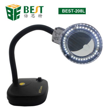 BST-208l LED magnifying glass with stand