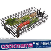 Non-Stick Flat Spit Rotisserie Grill Basket,Non-Stick BBQ grill rack