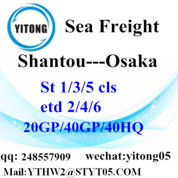 Expédition Shantou Ocean Freight à Osaka