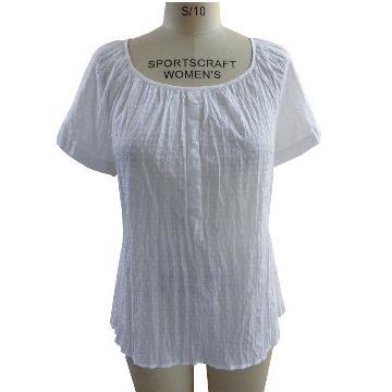 PEASANT STYLE SCOOP NECK TOP