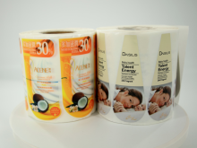 Transparent Cold Foil Hologram Waterproof Sticker Label