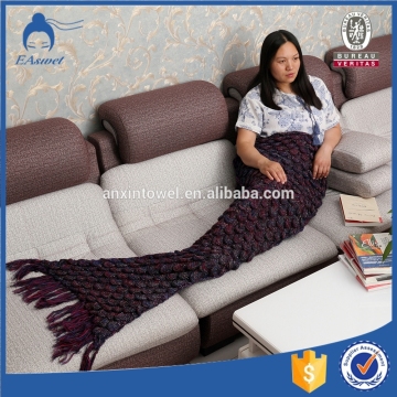 Mermaid Blanket Sofa Living Room blanket With packing box