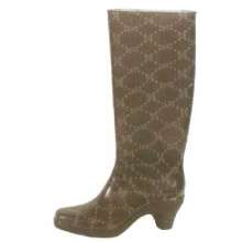 Women's High Heel Pvc Rain Boots