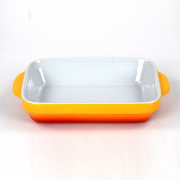 Factory Direct Square Bread Ceramic Cake Baking Tray