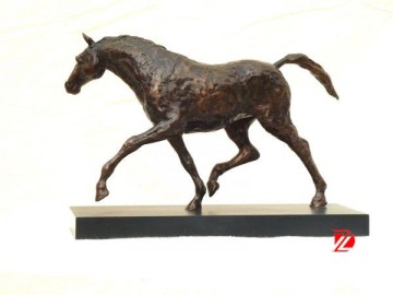 brass abstract copper horse statue