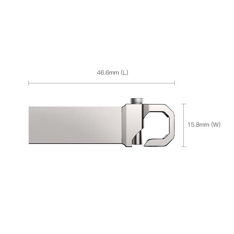 Business Custom Logo Metal Keychain USB Flash Drive