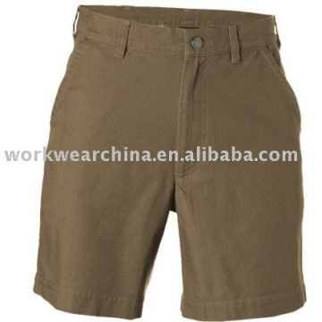 workwear cotton canvas men's cargo shorts