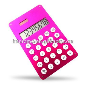 8 digits aluminum solar panel fancy calculator