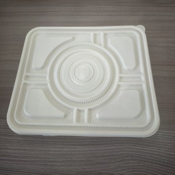 Cornstarch Disposable Compostable Square Plate & Tray
