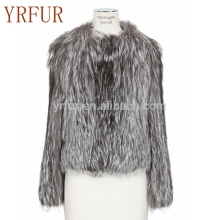 YR600 High quality silver fox fur coat/winter coats for women
?