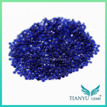 Wholesale Loose Synthetic gems #106 Round Brilliant Cut Nano Sital Blue Gemstone