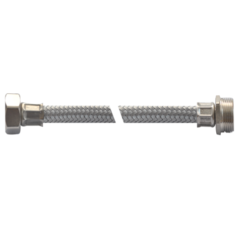 Connection Hose chrome plated double locked braided