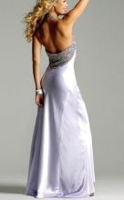 Spangle Backless Maxi Evening Dresses For Weddings With Sleeveless