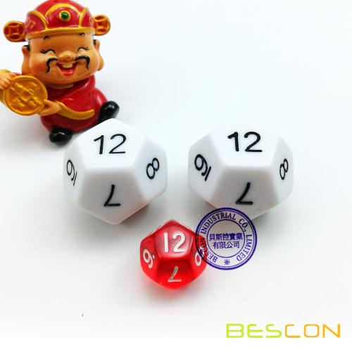 Big Sized 12 Sides Dice in Various Colors