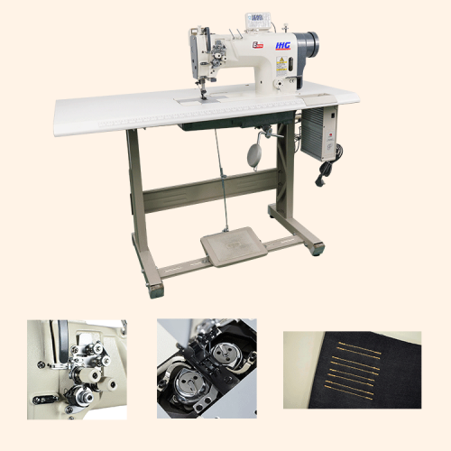 Máquina de coser industrial para jeans de doble aguja