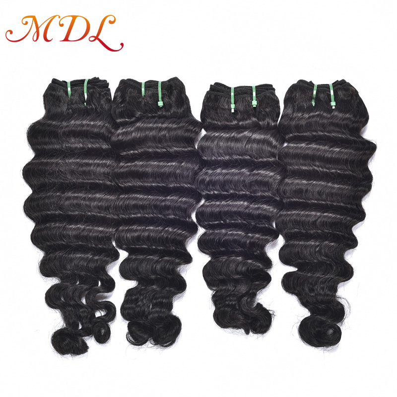 MDL hair Brazilian deep curly 100% natural color human hair extensions hair weave bundles