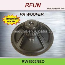 12 inch 15 inch professional Neodymium woofer