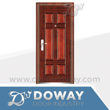 bullet proof security door with pvc film covered