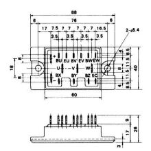 Igbt Power Module 6di20c-050 Power Transistor Module Fujitsu Igbt Power Module
