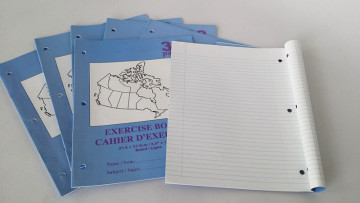 OEM printed exercise notebook