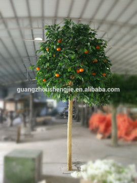 SJ020917Real wood trunk tree/decorative orange tree for landscaping decoration