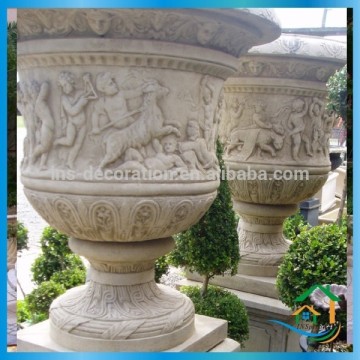 Cast stone antique pots and urns