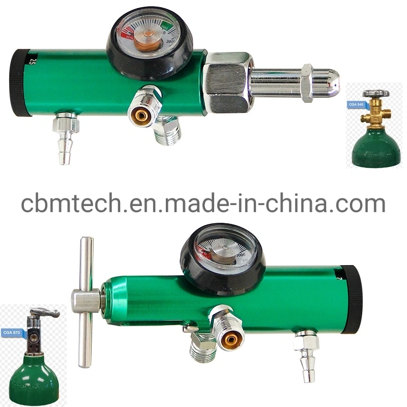 Click-Style Medical Oxygen Regulator for Cylinders