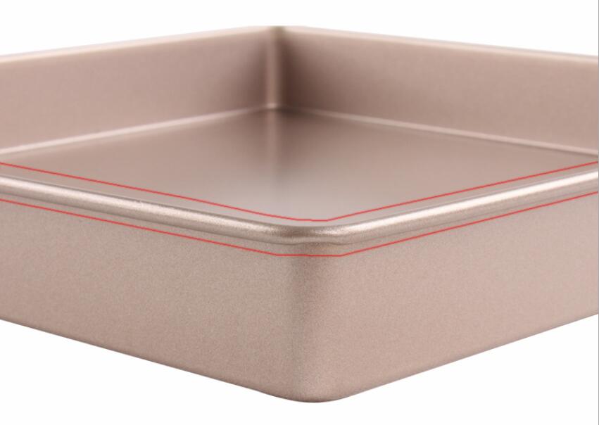 Bandeja para hornear cuadrada antiadherente de acero al carbono de 11 '02 11' Carbon Steel Non Stick Square Baking Pan02