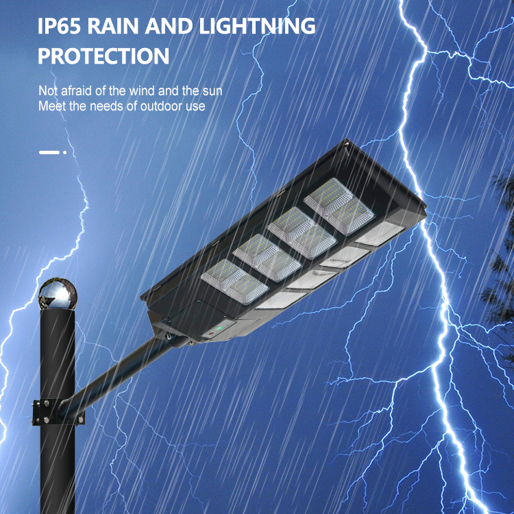 قوة عالية 300 واط 400 واط 500 واط الكل في واحد الشمسية بقيادة مصباح الشارع