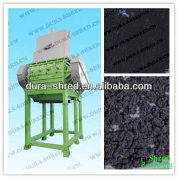 waste tire granulator in tire processing line