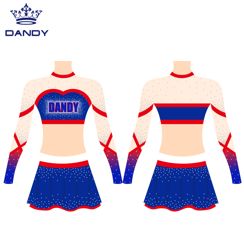 Uniformi sublimate di cheerleader di cristalli AB