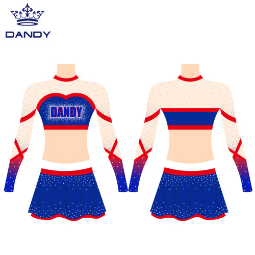 AB Crystals gesublimeerde cheerleaders-uniformen