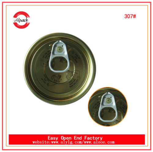 Pull off bottle cap 307​# tinplate easy open end/eoe for canned food packing