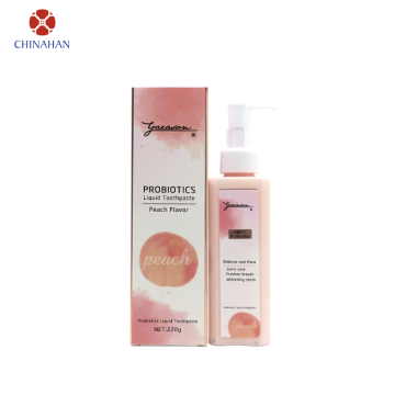 Remove Bad Breath Peach Flavor Liquid Toothpaste