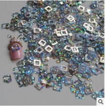Silver Square Nail Decoration DIY Nail Art/DIY nail art decoration Nail Art