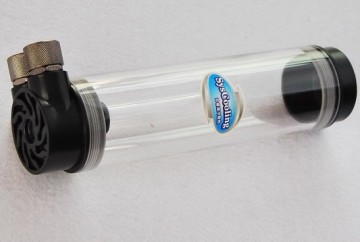 transparent cylindrical reservior computer water tank