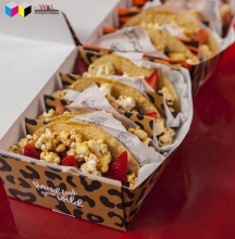 Personalized Logo Printing: Custom Logo Paper Taco & Hot Dog Holders
