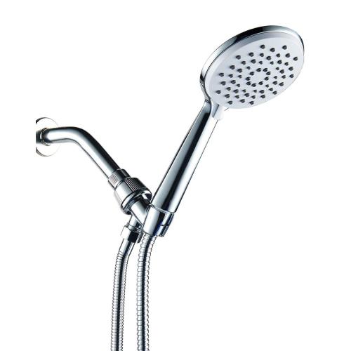Water saving high pressure handheld shower shut-off button