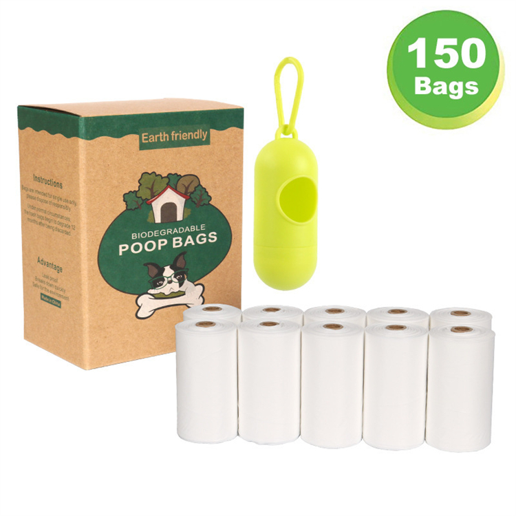 ECO-Friendly Poop Waste Bag Custom Disposable Compostable Dog Poop Bags With Dispenser For Pet