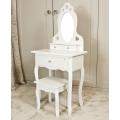 Children Dressing Table With Mirror and Stool