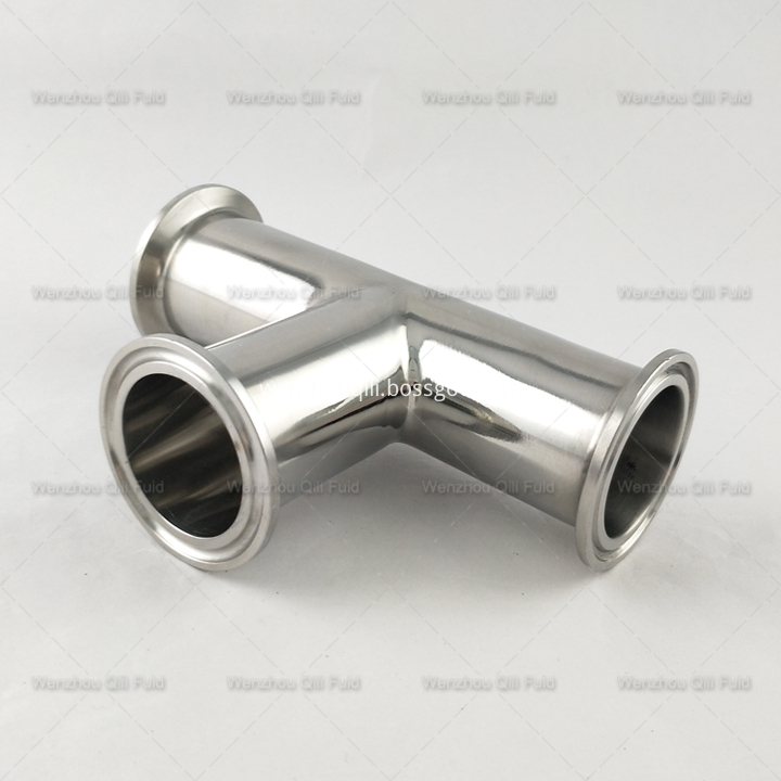 Sanitary pipe fittings Tee x4