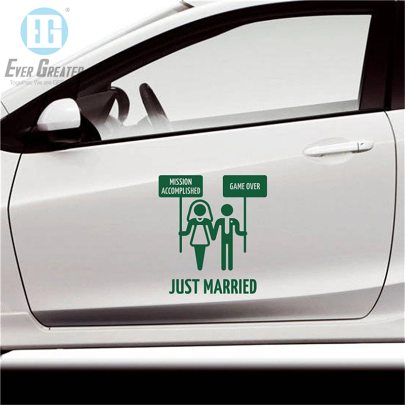 Customized White Plotter Cut Vinyl Sticker Decals for Car