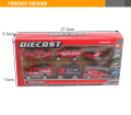 الطفل الأحمر Diecast مصغرة النار شاحنة لعبة