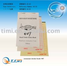 restaurant docket book(small table order book),take away docket book,